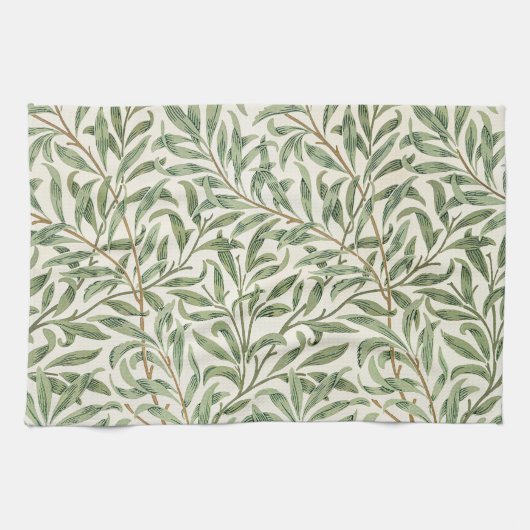 Morris - Muster für antike Weiden und Blätter Geschirrtuch (Horizontal)