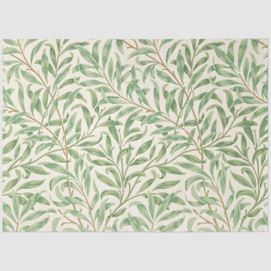 Morris - Muster für antike Weiden und Blätter Seidenpapier (Vorderseite)