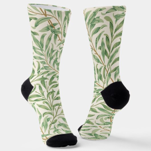 Morris - Muster für antike Weiden und Blätter Socken (Gewinkelt)