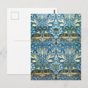 Morris - Muster für Vintage Peacock- und Dragon-Bl Postkarte