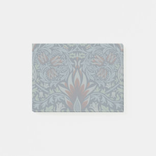 Morris Navy Blau Schlangenkopf-Blumenmuster-Tapete Post-it Klebezettel