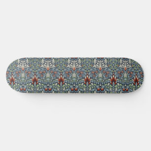 Morris Navy Blau Schlangenkopf-Blumenmuster Tapete Skateboard