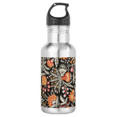 Morris-Papier 18 Unze. Weiß Edelstahlflasche (Vorderseite)