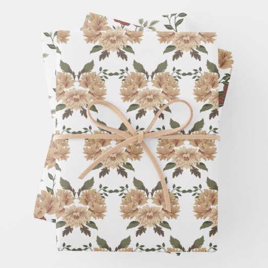 Morris Park Floral Pattern Geschenkpapier Set (Beispiel)