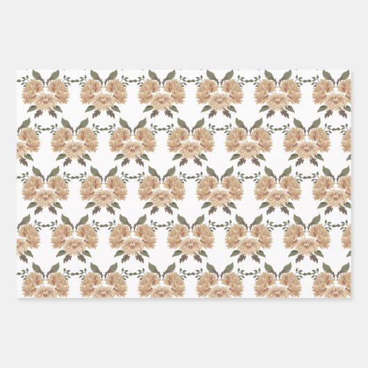 Morris Park Floral Pattern Geschenkpapier Set (Vorderseite)
