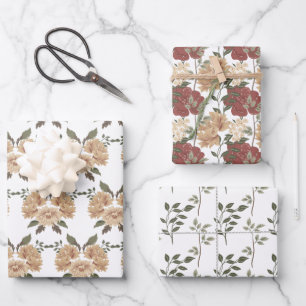 Morris Park Floral Pattern Geschenkpapier Set