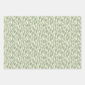 Morris Park Rot und grüne Blumendemasse Geschenkpapier Set (Vorderseite 3)