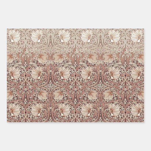 Morris Pimpernel Floral Pattern Wrapping Paper Geschenkpapier Set (Vorderseite 2)