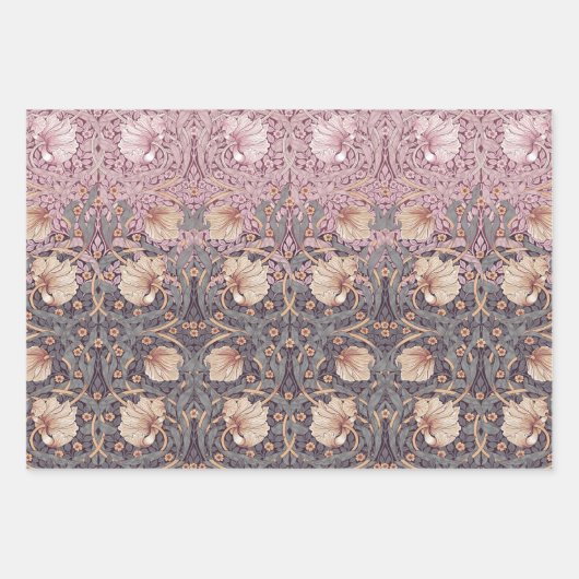 Morris Pimpernel Floral Pattern Wrapping Paper Geschenkpapier Set (Vorderseite)