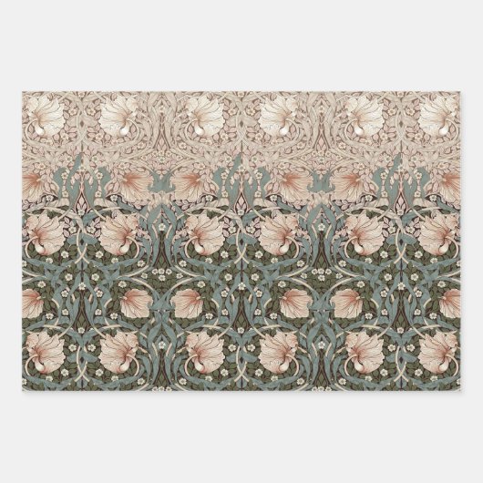 Morris Pimpernel Floral Pattern Wrapping Paper Geschenkpapier Set (Vorderseite 3)