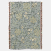 Morris Rebe und Jasmingarten-Blumen-Klassiker Decke (Vorderseite Vertikal)