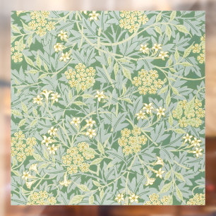 Morris Rebe und Jasmingarten-Blumen-Klassiker Fensteraufkleber