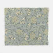 Morris Rebe und Jasmingarten-Blumen-Klassiker Fleecedecke (Vorderseite (Horizontal))