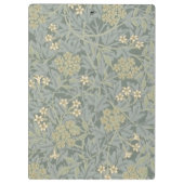 Morris Rebe und Jasmingarten-Blumen-Klassiker Klemmbrett (Rückseite)