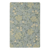 Morris Rebe und Jasmingarten Blumen Klassiker Mini Klemmbrett (Rückseite)