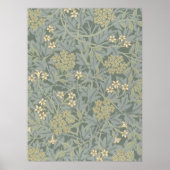 Morris Rebe und Jasmingarten-Blumen-Klassiker Poster (Vorne)