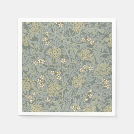 Morris Rebe und Jasmingarten-Blumen-Klassiker Serviette (Vorderseite)