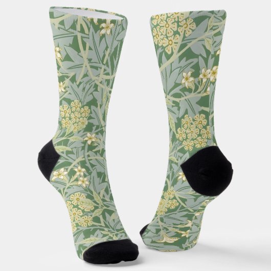 Morris Rebe und Jasmingarten-Blumen-Klassiker Socken (Gewinkelt)