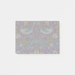 Morris Red Background Strawberry Diief Pattern Post-it Klebezettel