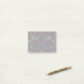 Morris Red Background Strawberry Diief Pattern Post-it Klebezettel (Auf Schreibtisch)