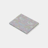Morris Red Background Strawberry Diief Pattern Post-it Klebezettel (angewinkelt)