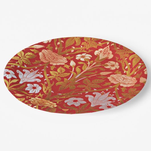 Morris - Rose und Lily Pappteller (Schrägansicht)