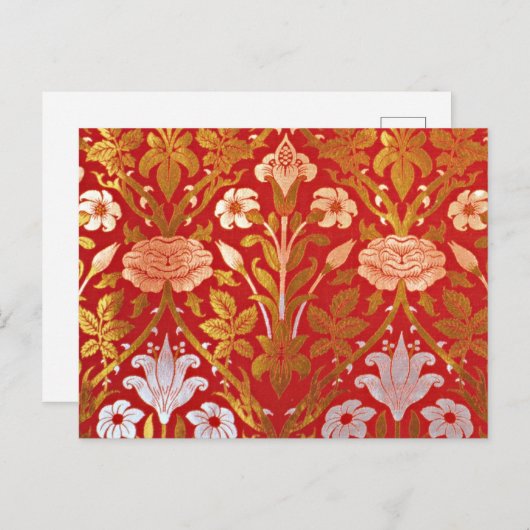 Morris - Rose und Lily Postkarte (Vorne/Hinten)