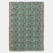 Morris Snakeshead Floral Classic Botanical Green Decke (Vorderseite Vertikal)