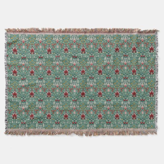Morris Snakeshead Floral Classic Botanical Green Decke (Vorderseite)