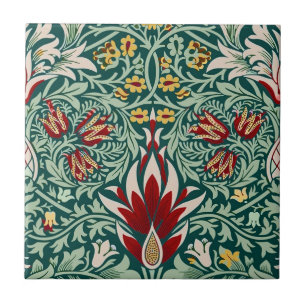 Morris Snakeshead Floral Classic Botanical Green Fliese