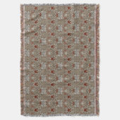 Morris Snakeshead Floral Classic Earth Tones Decke (Vorderseite Vertikal)