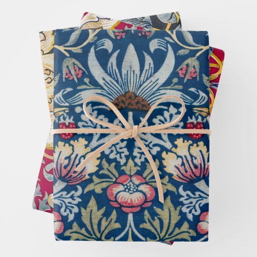 Morris Strawberry Diief Birds & Blume Pattern Geschenkpapier Set (Beispiel)