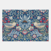Morris Strawberry Diief Birds & Blume Pattern Geschenkpapier Set (Vorderseite)