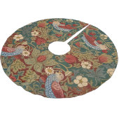 Morris - Strawberry Thief #2 Floral Pattern Polyester Weihnachtsbaumdecke (Schrägansicht)