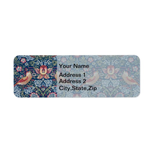 Morris Strawberry Thief Classic Indigo Blau Fein (Vorne)