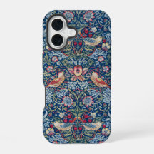 Morris Strawberry Thief Classic Indigo Blau Fein