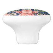 Morris Strawberry Thief Floral Pattern Blue Green Keramikknauf (Seitenansicht)