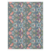 Morris Strawberry Thief Floral Pattern Blue Green Tischdecke (Vorderseite)