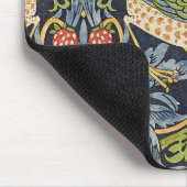 Morris Strawberry Thief Navy Blau Vintage Fine Art Mousepad (Ecke)