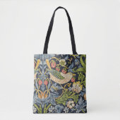 Morris Strawberry Thief Navy Blau Vintage Fine Art Tasche (Vorderseite)