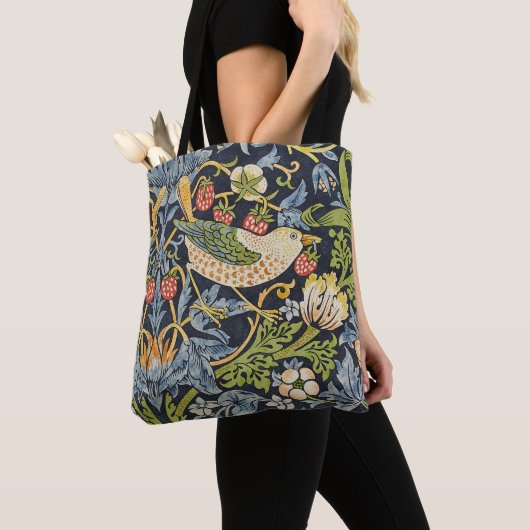 Morris Strawberry Thief Navy Blau Vintage Fine Art Tasche (Von Nahem)