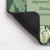 Morris Style Blumenmuster Inspiration Sprichwort Mousepad (Ecke)