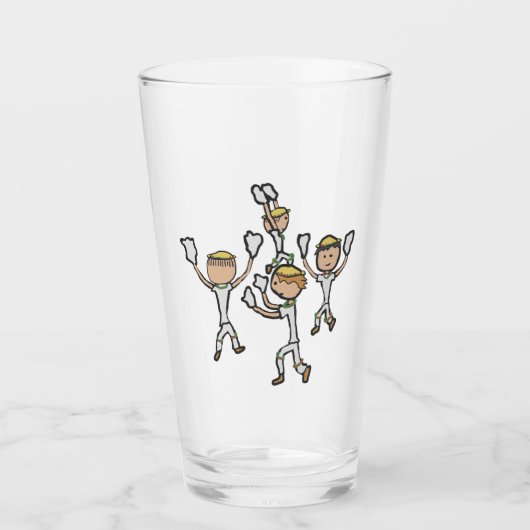 Morris-Tanz Glas (Vorderseite)