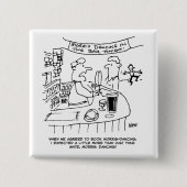 Morris Tanzen in Pub. Traditionelles Morris-Tanzen Button (Vorderseite)