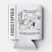 Morris Tanzen in Pub. Traditionelles Morris-Tanzen Dosenkühler (Rückseite)