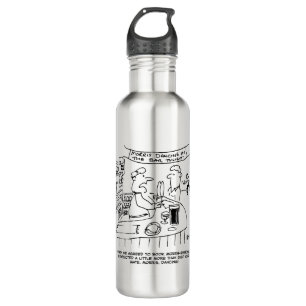 Morris Tanzen in Pub. Traditionelles Morris-Tanzen Edelstahlflasche