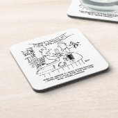 Morris Tanzen in Pub. Traditionelles Morris-Tanzen Getränkeuntersetzer (Linke Seite)