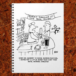 Morris Tanzen in Pub. Traditionelles Morris-Tanzen Notizblock