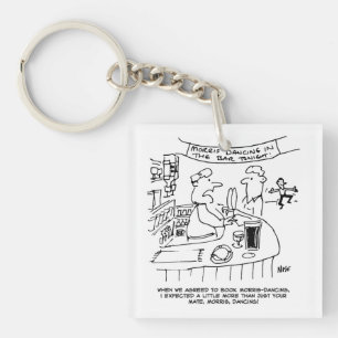 Morris Tanzen in Pub. Traditionelles Morris-Tanzen Schlüsselanhänger