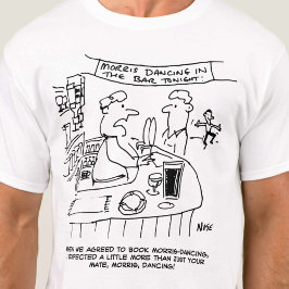 Morris Tanzen in Pub. Traditionelles Morris-Tanzen T-Shirt